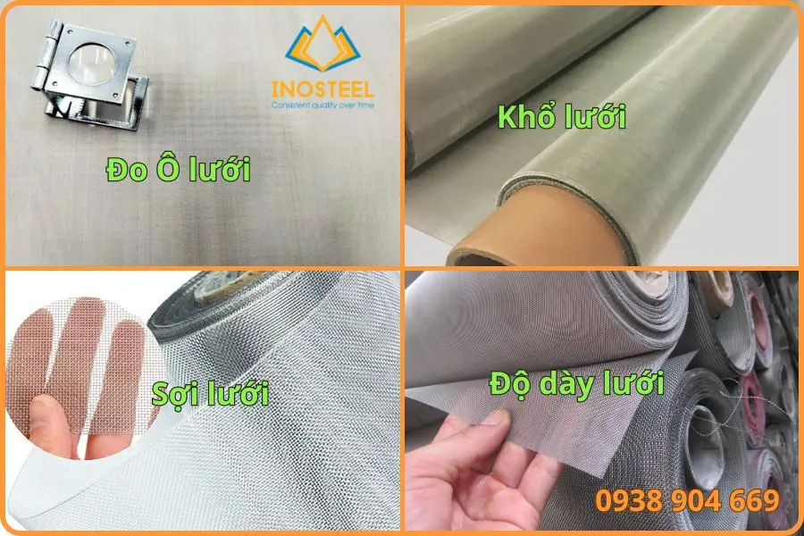 Quy cách lưới lọc inox