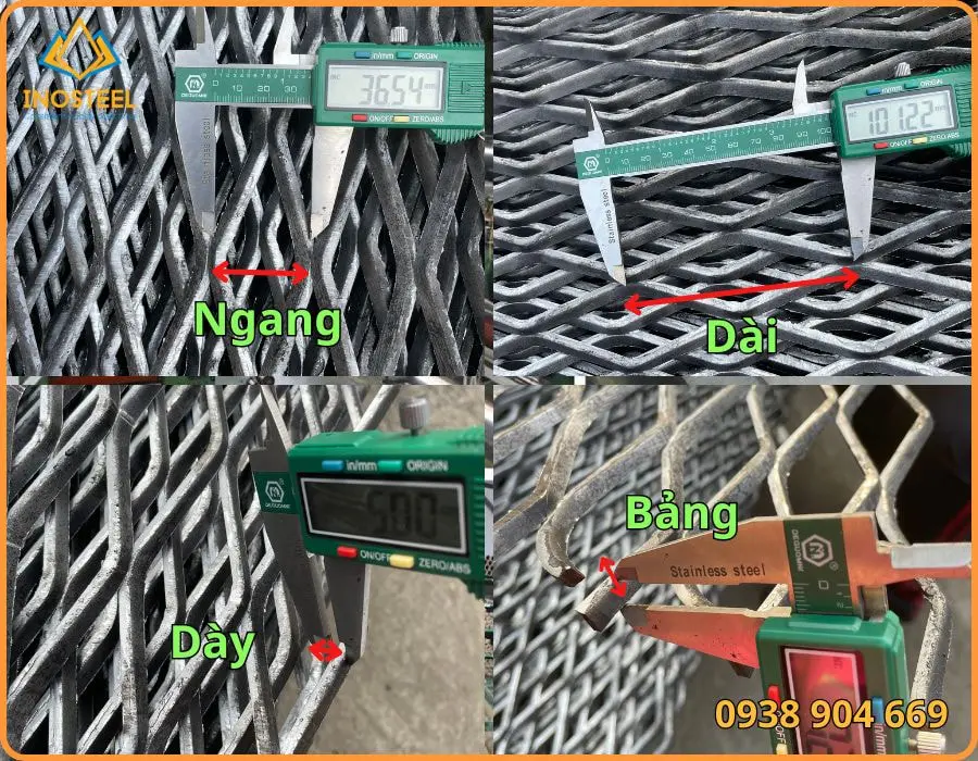 Quy cách lưới mắt cáo