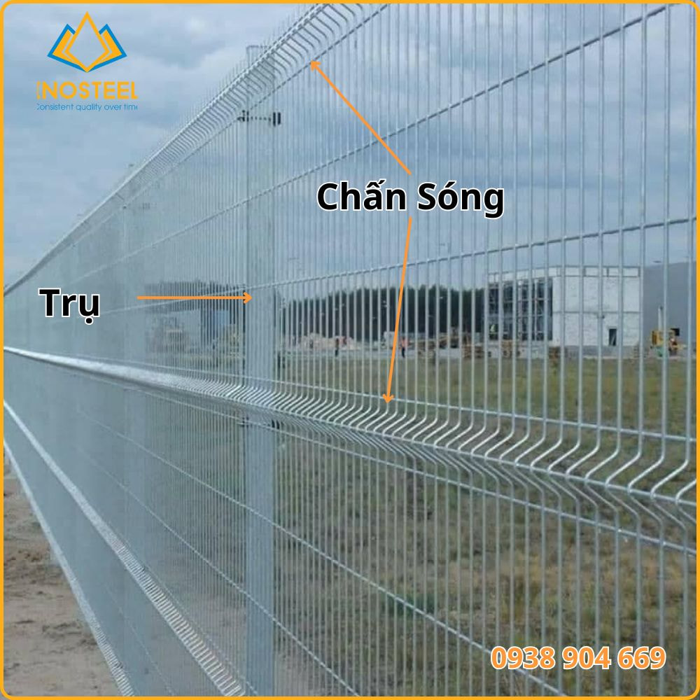 Cấu tạo hàng rào lưới thép