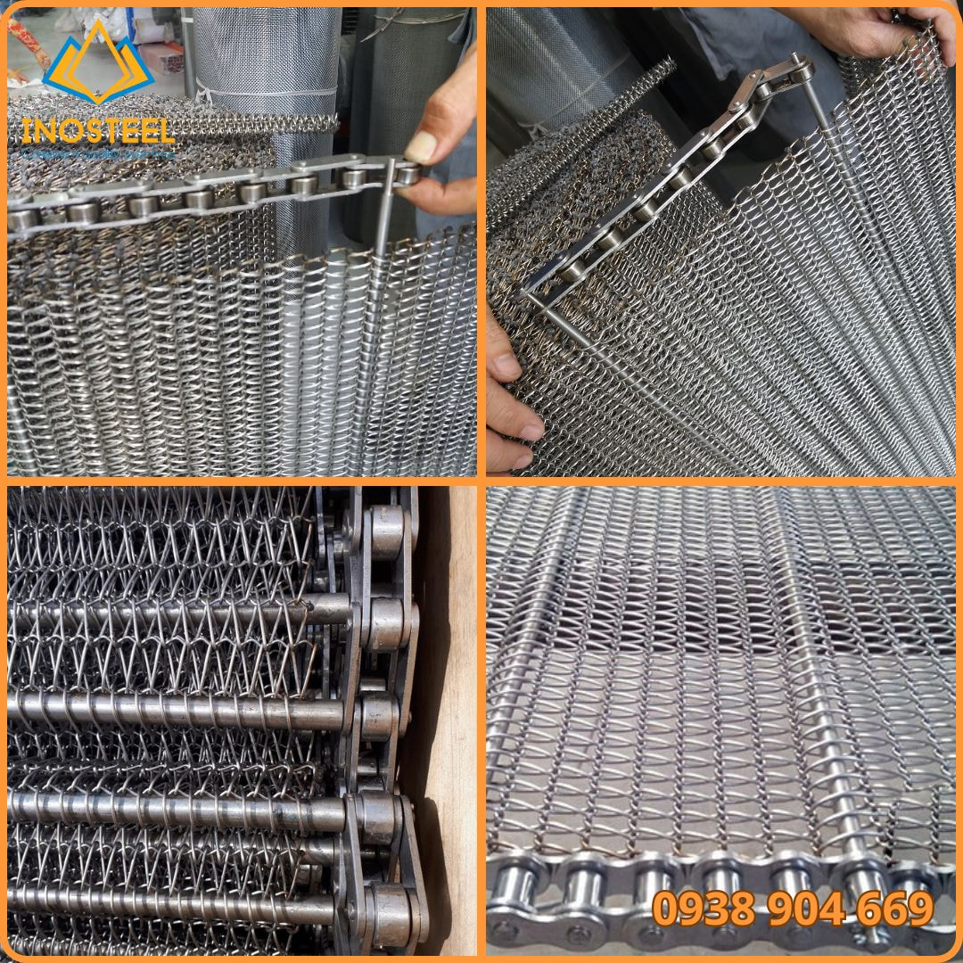 sên lưới inox băng tải