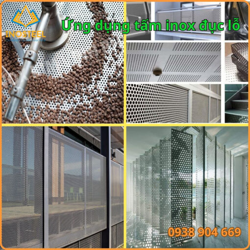 Ứng dụng tấm inox đục lỗ