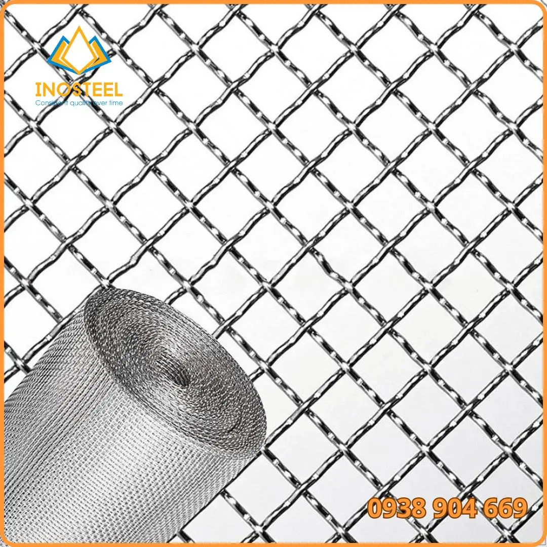 Lưới Inox Đan 304 10 Lưới inox đan 304