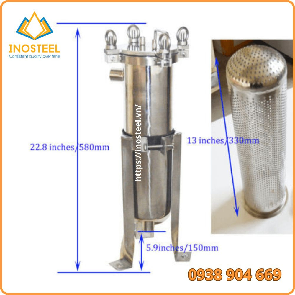 Bình lọc túi inox