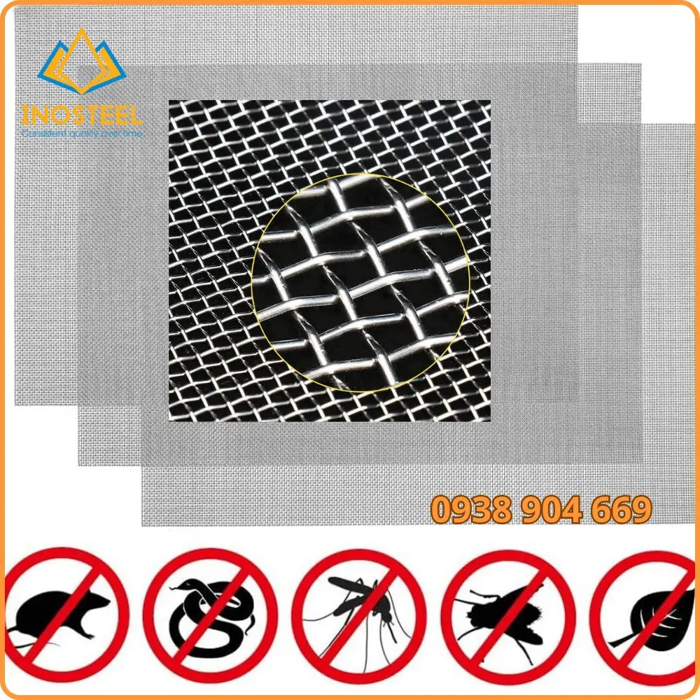 Lưới Inox Đan 304 13 lưới inox đan 304