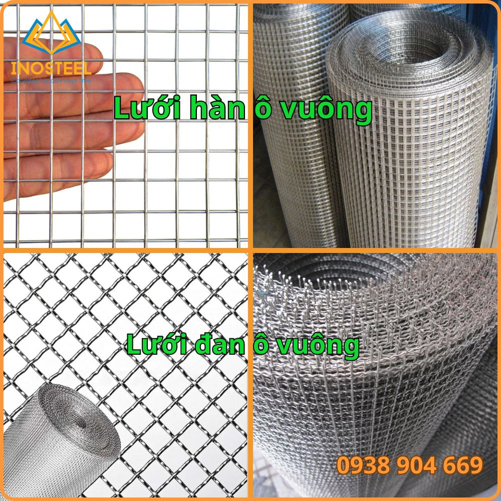 Lưới inox lỗ vuông