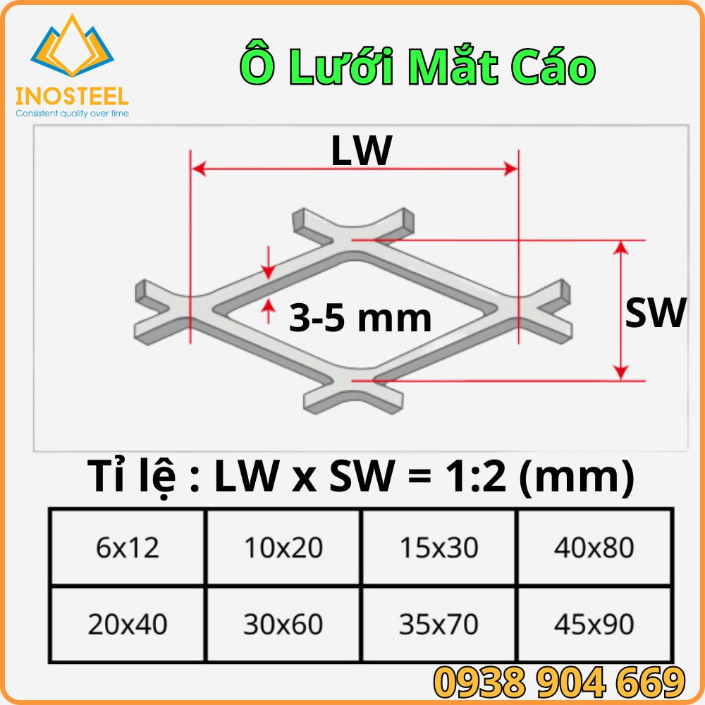 Ô lưới mắt cáo sơn tĩnh điện