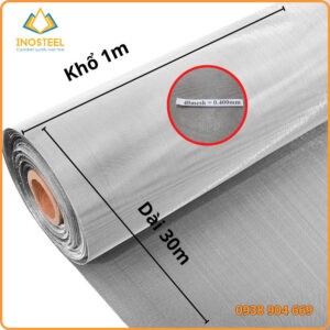 Quy cách lưới inox 40 mesh