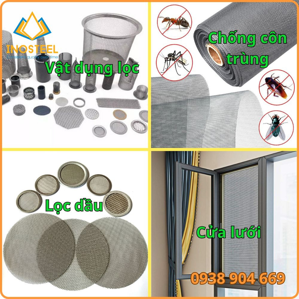 Ứng dụng lưới inox 1mm