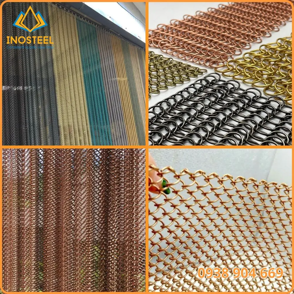 Ứng dụng lưới inox trang trí