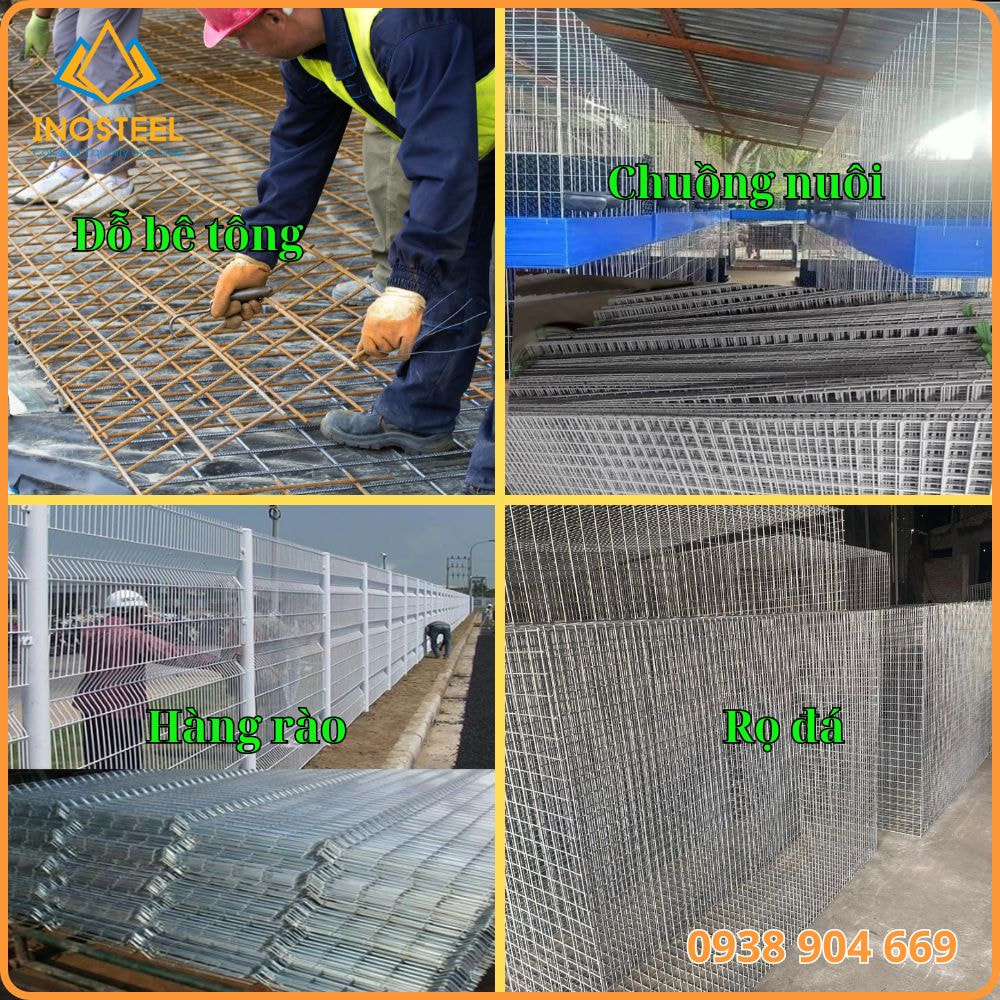 Lưới Thép Hàn D4 10 Ứng dụng lưới thép hàn D