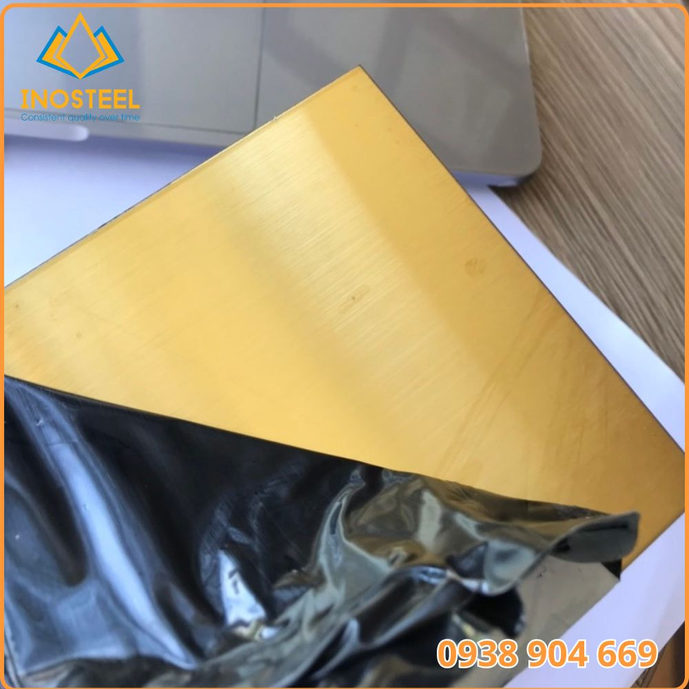 Cấu tạo tấm inox vàng gương