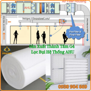 Lắp đặt bông lọc bụi ahu
