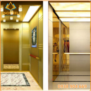 Ứng dụng tấm inox vàng gương