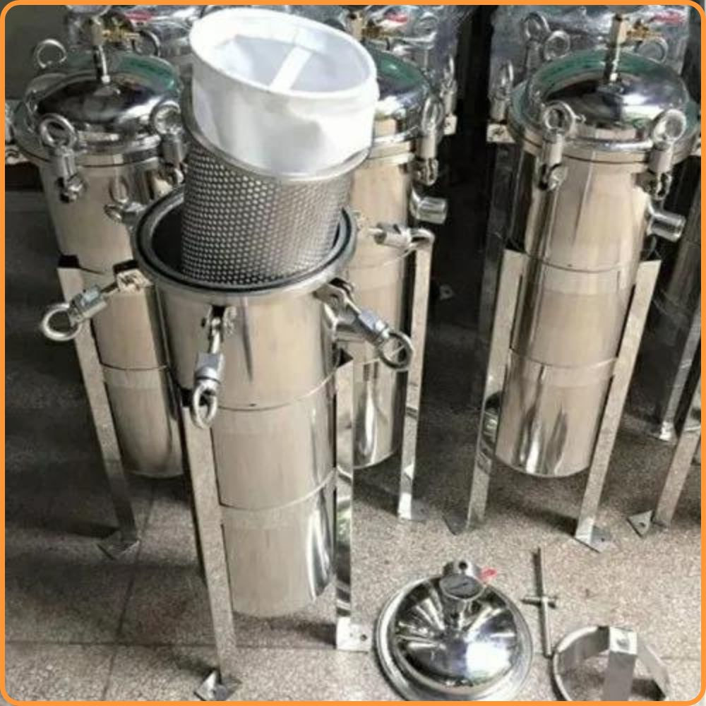 Bình Lọc Dầu Inox 304 8 bình lọc dầu