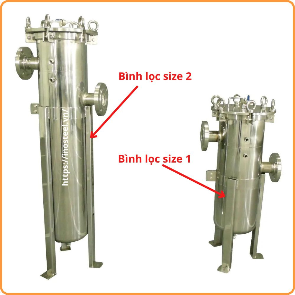 Bình lọc nước inox 304 dày